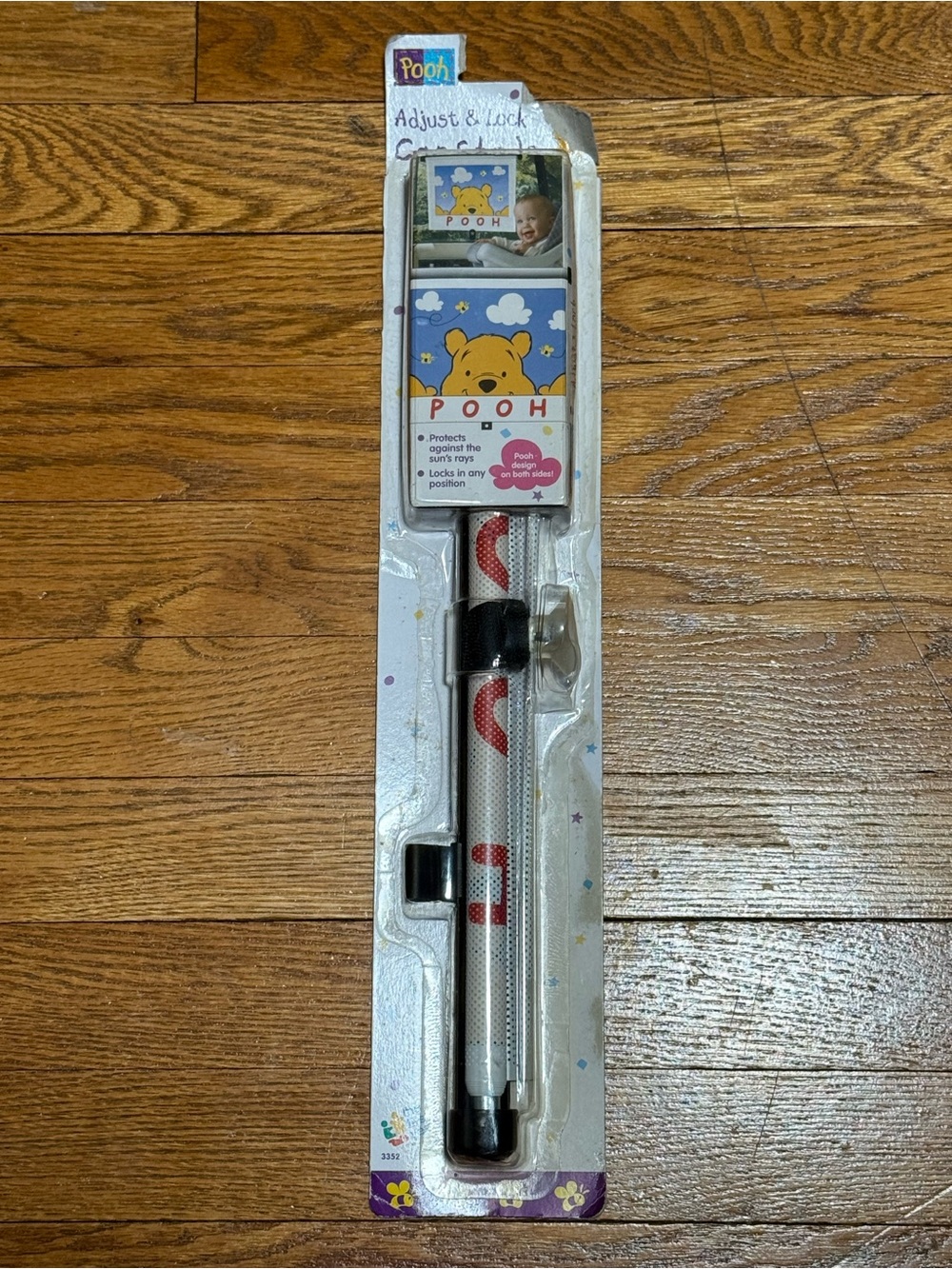 NEW! Disney Winnie The Pooh Adjust & Lock Car Shade Pooh Design on Both Sides